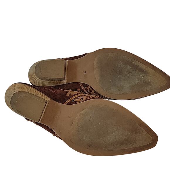 Jeffrey Campbell Billy Suede Western Boho Mules, 8.5 - Picture 6 of 9